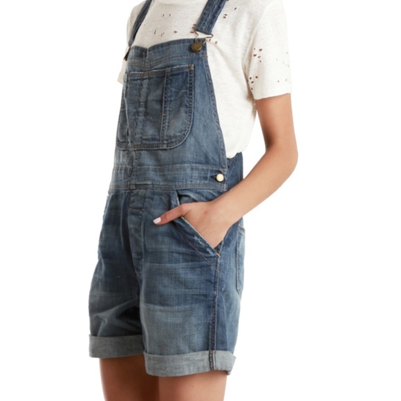 💛Current Elliott The Shortall Overalls Treasure - Picture 7 of 7